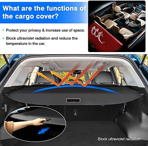 Мощен Товарен калъф е Съвместим с Kia Sportage 2023 Подмяна на Защитно покритие на багажника Плъзгаща се Предпазна Козирка Аксесоари,