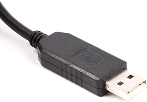 Кабел-адаптер HIQUAY USB 2.0 към сериен (9-номера за контакт) кабел DB-9 RS-232 6 фута кабел чипсет CP2102 (6 ФУТА / 1,8 м)