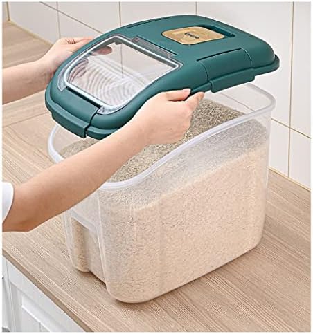 Кутия за ориз DVTEL, ориз, буре, домакински фланец на резервоара за ориз, резервоар за съхранение на зърнени храни, контейнери (цвят: