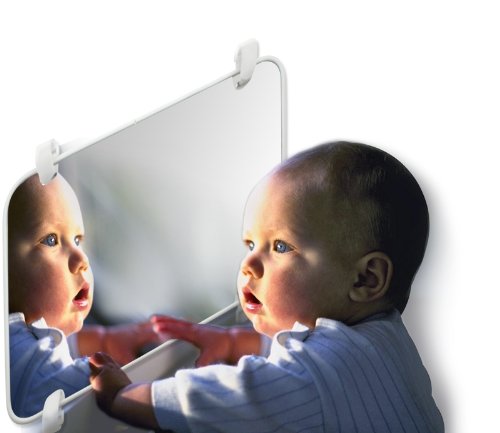 Голямо двустранно Огледало за бебешко креватче, Отговаря на ОТДЕЛЕНИЕ за измиване на от повърхността на
