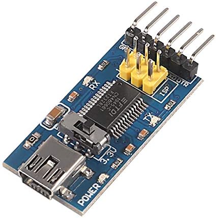 ALMOCN 2 ЕЛЕМЕНТА Модул на адаптера последователен преобразувател FT232RL FTDI Mini USB в TTL (син)