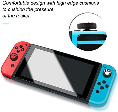 Силиконови Капачки за улавяне на палеца Ermorgen, Съвместими с Nintendo Switch, Switch Lite, капак за джойстик Excellent Touch -Бял,
