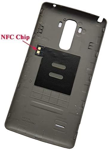 QIAOMEL на Задния Панел делото Смяна на капака с чип NFC за LG G Stylo LS770 H634 MS631/G4 Stylus H631 H635 H540 5,7 инча (не за LG G4) (Матово-сив)
