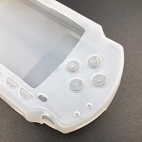 Мек силиконов Защитен калъф Skin Shell Калъф за контролер PSP 1000 PSP1000 (Бял)