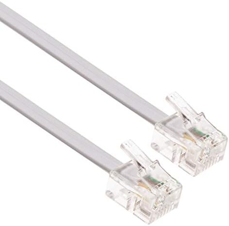 Кабел RJ11 ADSL 3-крак удължителен кабел Телефонен Кабел Телефонната вилка Високоскоростен широколентов Интернет Xfinity от мъжете на мъжа