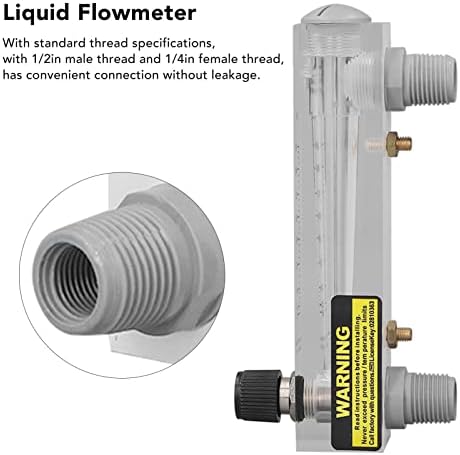Разходомер за вода, Регулируеми Разходомер течност 16-160 Л/ч, Прозрачен Разходомер течности за вода с Висока Точност за измерване на разхода на течна среда