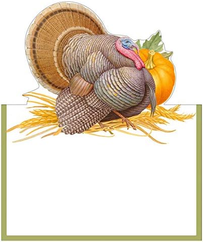 Картички за рязане на реколтата на Деня на благодарността от Caspari - 8 броя в опаковка