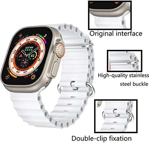 По-тънка каишка, подходящ за Galaxy Watch 5 Pro, силиконов каучук 45 мм, заменяеми за мъже и жени, каишка за спортни часа, съвместим