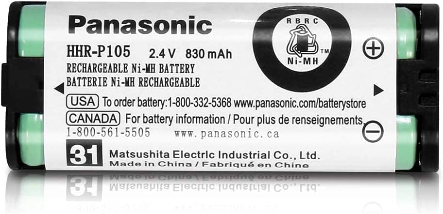 2 ОПАКОВАНЕ на HHR-P105 2,4 На 830 mah Батерия за Безжичен Телефон NI-MH AAA Батерия за Panasonic Замяна на Батерията