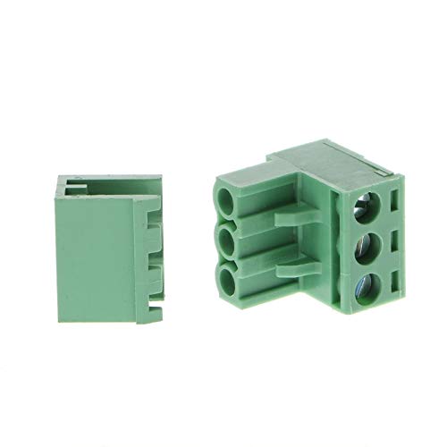 10 Двойки Plug-in клеммных накладки с по стъпка 5,08 mm 3/4/5/6/7/8 контакти под прав ъгъл 300V 10A - (за Контакти: 6P)