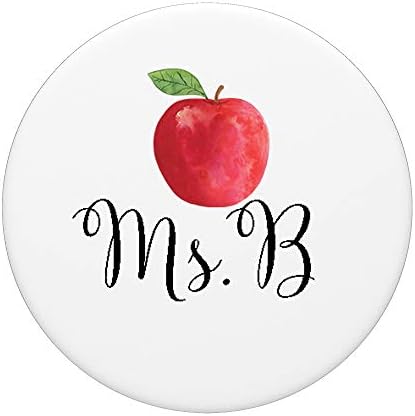 Г-ца Б Персонализиран подарък Учител в знак на признателност в края на годината PopSockets С възможност за смяна на PopGrip