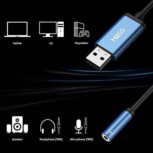 Адаптер MillSO Пакет USB за аудиоразъема 3,5 мм + USB Адаптер C Female за USB Male
