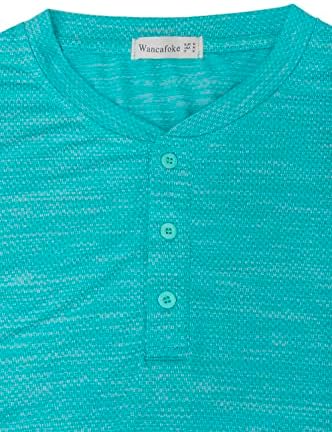 Мъжки ризи за голф, без яка на Риза Хенли с Къс Ръкав Dry Fit Performance Polo Ризи Дрехи За Голф