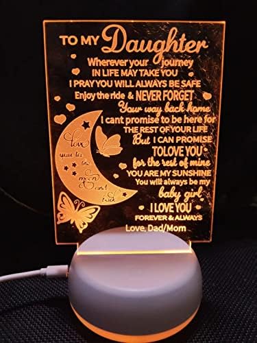 Xdorra Креативни, Индивидуални Подаръци с Лунна пеперуда за Рожден Ден, Нощна лампа, 3D Илюзия Лунните нощни Светлини, USB Led Настолна лампа,