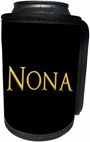 3дРоза Нона популярно име за момиче в САЩ. Свети жълт цвят. - Опаковки за бутилки-охладители (cc-361396-1)
