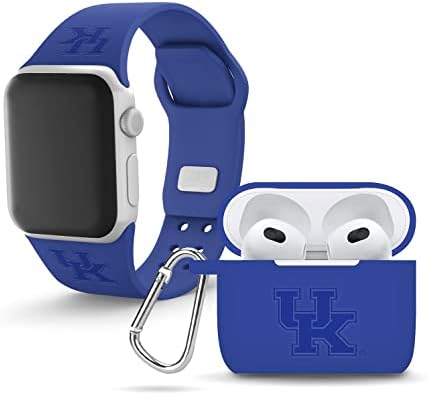 Разход на силикон опаковка с надпис Affinity Bands Kentucky дивите котки, Съвместим с Apple Watch и AirPods Gen 3