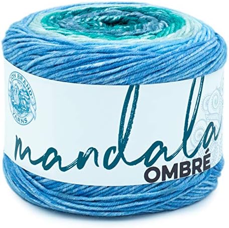 Прежда на марката Lion Мандала Ombré ярки цветове, Мека Прежда за плетене на една кука, Happy, 3 опаковки