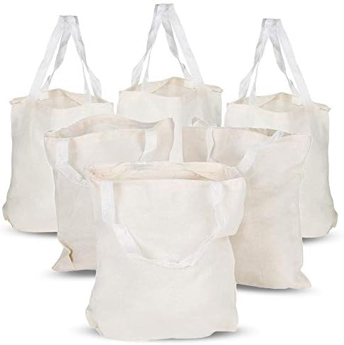 Холщовые чанти-тоут ArtCreativity - Опаковка от 6 Плътен филтър торбички с дръжки, Холщовые чанти за бродерия, подаръци, лакомствата и