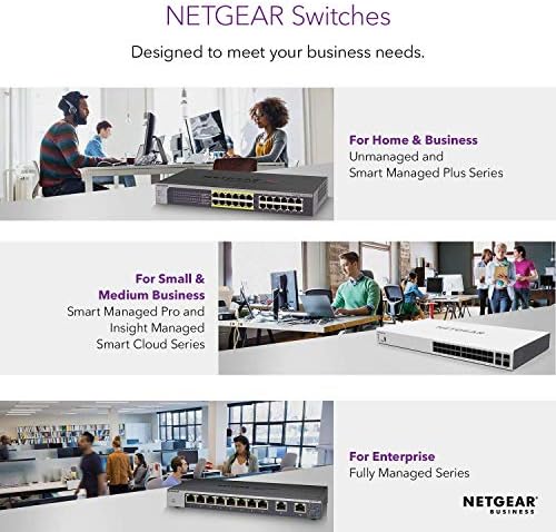 Unmanaged switch NETGEAR с 10 порта Gigabit/10G Ethernet (GS110MX) - с 2 x 10G / няколко участия, възможност за инсталиране на