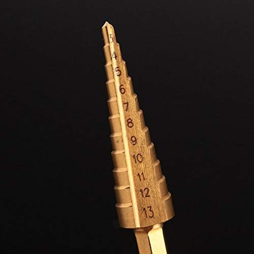 Детайли инструмент горещ 3-13,0 мм, HSS Стъпка Конус С титанов щанга с Покритие Метално Тренировка многофункционален Метален