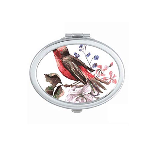 Клонка Птици Цвете В Стил Арт Деко Подарък Мода Огледало Портативен Сгъваем Ръчен Грим Двойни Странични Очила