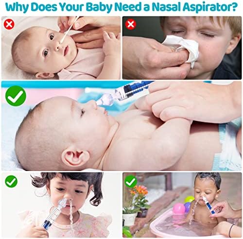 Детски Назален аспиратор, Накрайник за нос за бебе, аспиратор за Нос за деца - Професионален спринцовка-иригатор за носа