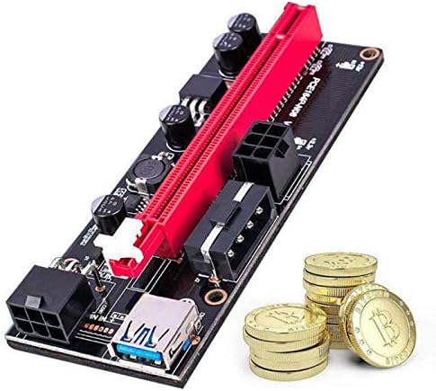 Конектори PCI-E Pcie Странично VER009 Express 1X 4X, 8X 16x Удължител PCI E USB Странично GPU Двойна 6Pin Карта-адаптер SATA 15pin