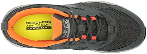 Мъжки маратонки Skechers GoRun Consistent-Спортни обувки за джогинг и разходка с въздушно охлаждане от пеноматериала, Сиво / оранжево,