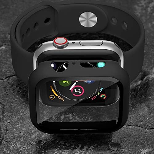 Калъф Charlam Съвместим с Apple Watch 38 мм Series 3 2 1 Вградено защитно фолио за екрана, тънка броня, Пълно покритие, Твърд защитен калъф