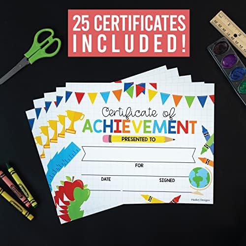 25 Цветни Дипломи предучилищна, Сертификати детска градина за децата, Декор 9 степени - Добре знак за Мотивационни плакати